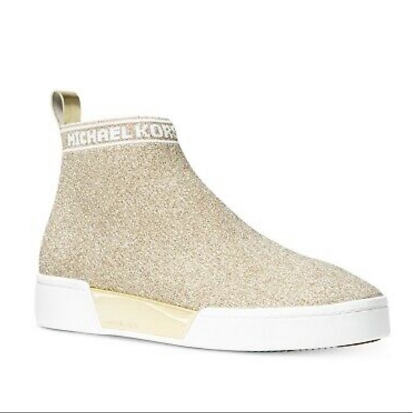 Michael Kors Shoes - Michael Kors Grover Gold Slip On Sneaker
